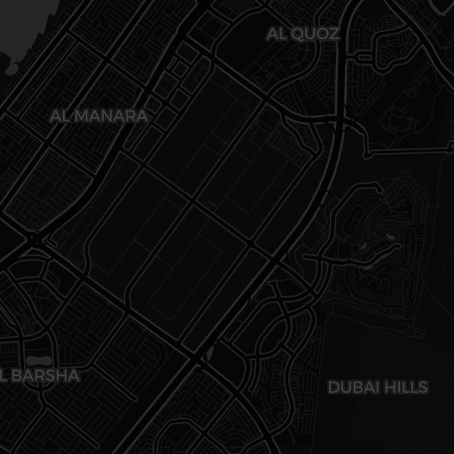 Kaart van Deep Dive Dubai