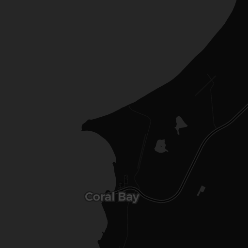 Kaart van Coral Bay
