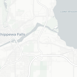 Map of pickleball courts in Chippewa Falls
