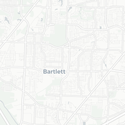 Map of pickleball courts in Bartlett