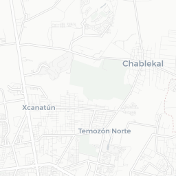 Mapa de pistas de pickleball en Xcanatún