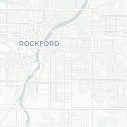 Rockfordのピックルボールコートの地図