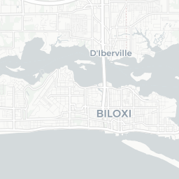Map of pickleball courts in Biloxi
