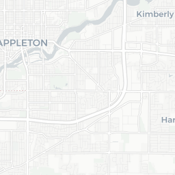 Map of pickleball courts in Appleton