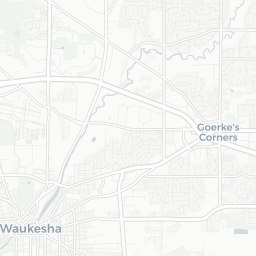 Map of pickleball courts in Waukesha