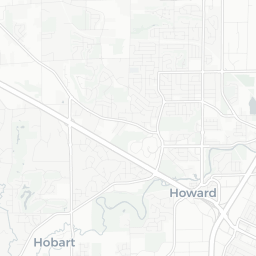 Map of pickleball courts in Howard