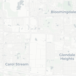 Map of pickleball courts in Carol Stream