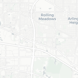 Map of pickleball courts in Arlington Heights