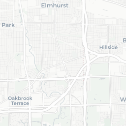 Map of pickleball courts in Oak Brook