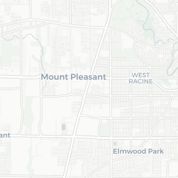 Map of pickleball courts in Racine