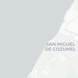 Map of pickleball courts in Cozumel