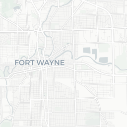 Map of pickleball courts in Fort Wayne