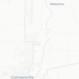 Map of pickleball courts in Connersville