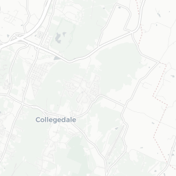 Map of pickleball courts in Collegedale