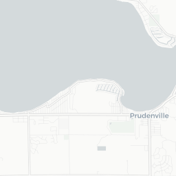 Map of pickleball courts in Prudenville