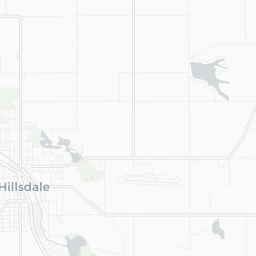 Map of pickleball courts in Hillsdale