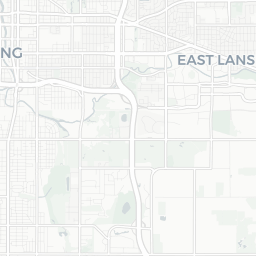 Map of pickleball courts in East Lansing