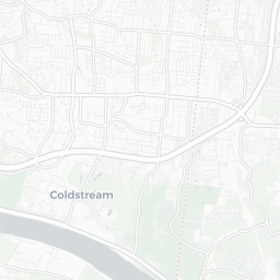 Map of pickleball courts in Coldstream