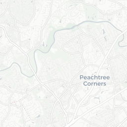 Map of pickleball courts in Peachtree Corners