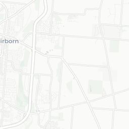 Map of pickleball courts in Fairborn