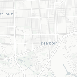 Map of pickleball courts in Dearborn
