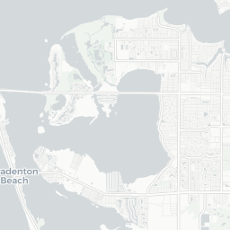 Map of pickleball courts in Bradenton Beach