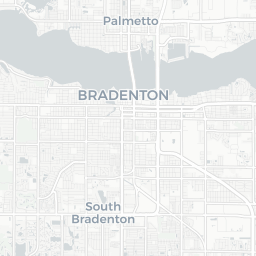 Map of pickleball courts in South Bradenton