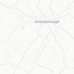 Map of pickleball courts in Jonesborough
