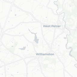 Map of pickleball courts in Williamston