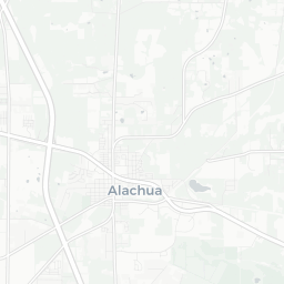 Map of pickleball courts in Alachua