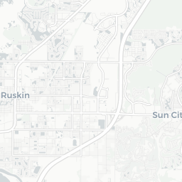Map of pickleball courts in Sun City Center
