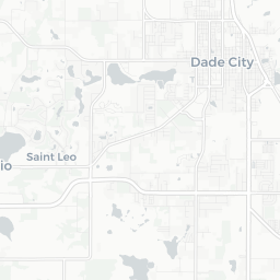 Map of pickleball courts in Dade City