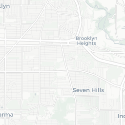 Map of pickleball courts in Parma