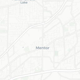Map of pickleball courts in Mentor