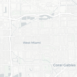 Map of pickleball courts in Coral Gables
