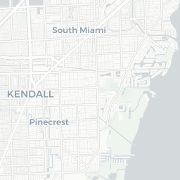 Map of pickleball courts in Pinecrest