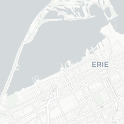 Map of pickleball courts in Erie