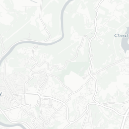 Map of pickleball courts in Morgantown
