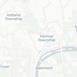Map of pickleball courts in O'Hara Township