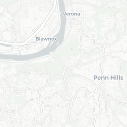 Map of pickleball courts in Penn Hills