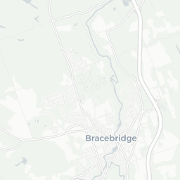 Map of pickleball courts in Bracebridge