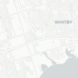 Map of pickleball courts in Whitby