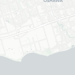 Map of pickleball courts in Oshawa