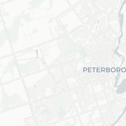 Map of pickleball courts in Peterborough