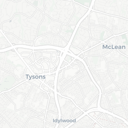 Map of pickleball courts in Tysons