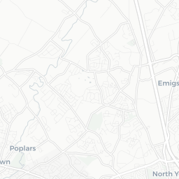 Map of pickleball courts in York