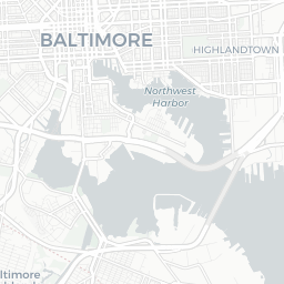 Map of pickleball courts in Baltimore