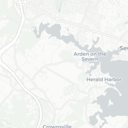 Map of pickleball courts in Crownsville