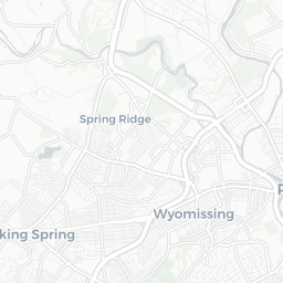Map of pickleball courts in Reading