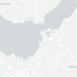 Map of pickleball courts in Nepean